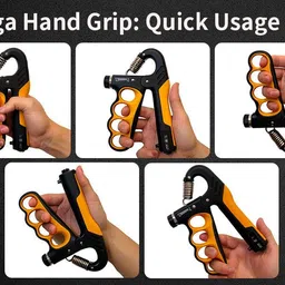 pheonix Adjustable Hand Gripper (5kg–100kg) | Hand Gripper for Strength Training Hand Grip/Fitness Grip image 4