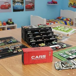 zee 48-Piece Pull Back Car Set, Racing & Toy Vehicles for Kids image 5