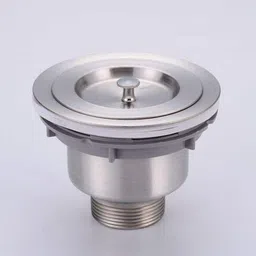 bathbliss 4"Inches Stainless Steel Sink Waste Coupling with Under Basket | 304 Grade Kitchen Drain Jali for Basin Outlet (Pack of 1) Sink Mixer Faucet-picture-31