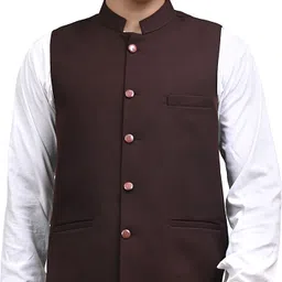 nadwi garments Solid Men Waistcoat image 1
