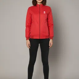 JUST ROAR Solid Women Wind Cheater image 4