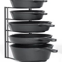 geo fashion Chakla/Belan Kitchen Rack tawa and kadai Kitchen rack Pot and Pan Organizer – No Assembly Required Iron-picture-30