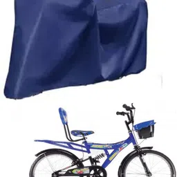 ronish Cycle Cover Plain Blue For Trooperdshox 20T Bicycle Cover Free Size-picture-27
