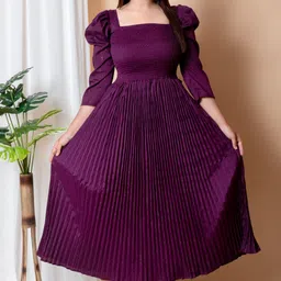 ss fashion Women Gown Purple Maxi/Full Length Dress-picture-17