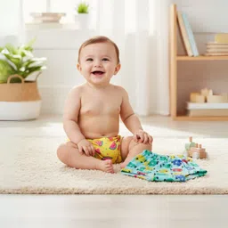 momkins Padded Underwear Pack of-4 Potty Training Pants for Babys 0-6 Months image 5