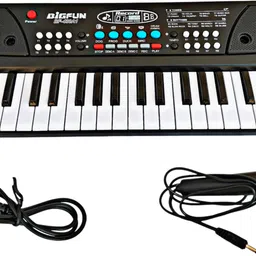 ruhani toys & gift gallery Electronic Piano Keyboard with 37 Keys and Microphone (Black) image 2