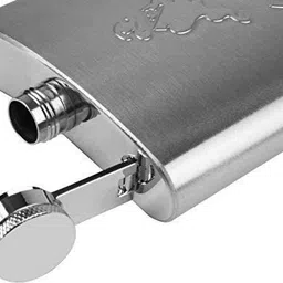 birudmart Drinks Pocket Bottle Stainless Steel Hip Flask 8oz (230 ml) Stainless Steel Hip Flask image 2