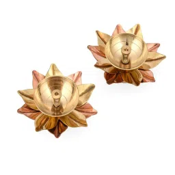 fashion bizz 2 Pcs Lotus Brass Akhand Diyas image 3
