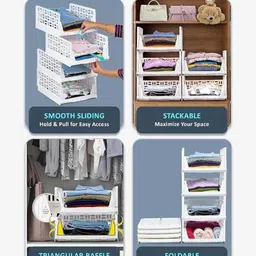 khodal Wardrobe Organizer for Clothes, Drawer Divider image 3