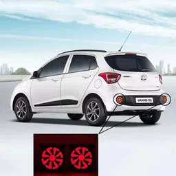 prtek Car Flashing 2 pcs for Grand I10-2018 Car Led Rear Reflector Led Bumper Lamp Brake Lamp Warning Light Car Reflector Light image 2