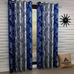 adimanav 213.36 cm (7 ft) Door Polyester Semi Transparent Curtain (Pack Of 2)-picture-15