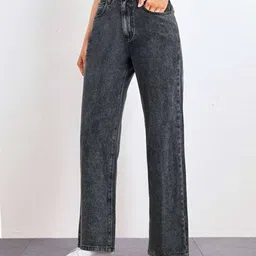 lta Women Regular High Rise Black Jeans image 2
