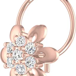 avsar Tanuja 18kt Diamond Rose Gold Nose Wire image 2