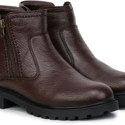 zoom shoes Genuine Leather Comfort Trendy Premium Lace-Up Boots For Women-picture-26