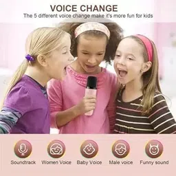 adhira toys 0Portable Karaoke Speaker with Bluetooth and Wireless Mic image 3