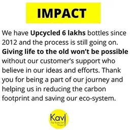 kavi the poetry-art project (Pack of 2) Old Monk Glasses Upcycled Bottle Glasses Perfect for Gifting Glass Set Water/Juice Glass image 5