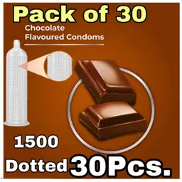 eyurva 30 pcs. chocolate flavoured dotted condom combo Condom-picture-18