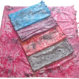 jmdupatta Cotton Blend Printed Multicolor Women Dupatta image 2