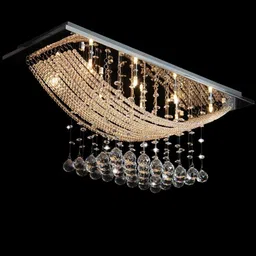 ganeshart 55*26 TwoColor Crystal Ceiling Light Glass Chandelier light living room gac001 Chandelier Ceiling Lamp-picture-23