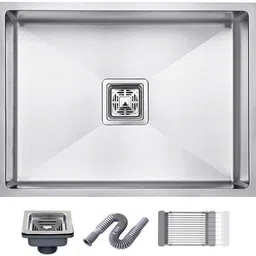 nenoware 24 x 18 x 10 Single Bowl Handmade Kitchen Sink 24" X 18" X 10" HANDMADE 304 GRADE SINK 304 Stainless ne030 Vessel Sink-picture-11