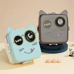 nishant Super Cat Lunch Box 2 Layer with 1 Detachable Tray, 1 Small Container & 1 Spoon 1 Containers Lunch Box-picture-32