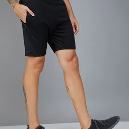 technosport Solid Men Black Sports Shorts image 3