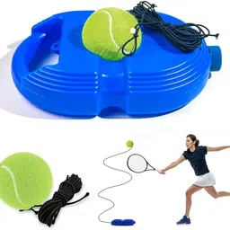 Tennis & Cricket Trainer Rebounce Ball Solo Tennis Training for Self Pracitce Tennis Kit-image-27