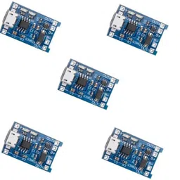 electrobot 5V Micro USB 1A 18650 TP4056 Lithium Battery Charging Board Module (Pack of 5) Electronic Components Electronic Hobby Kit-picture-11
