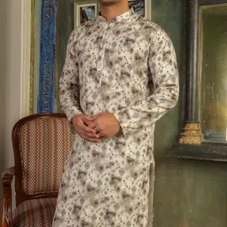 lemonx Men Printed Cotton Rayon Straight Kurta-picture-28