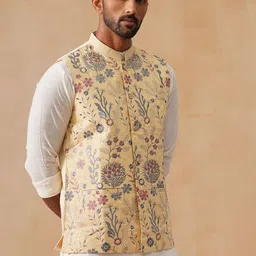 jompers Floral Print Men Waistcoat image 4