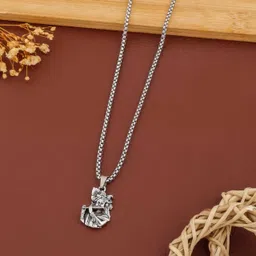 eivaa Krushna Locket with Chain Silver Metal Locket image 4