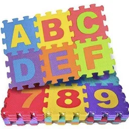gauri Capital letters and numbers foam mat image 1