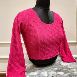 growmore creation Round Neck Women Blouse image 2