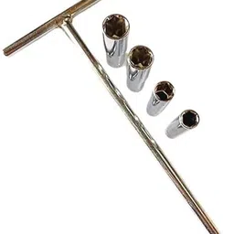 4mech 1/4 Drive T Handle with 8-11 mm Long Socket Socket Set image 1