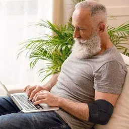 leosportz original neoprene long lasting perfect fit elbow brace elbow guard Elbow Support image 5