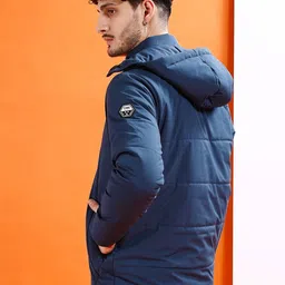 the indian garage co. Men Solid Bomber Jacket image 5