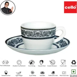 cello Pack of 12 Opalware Solitaire Argento image 2