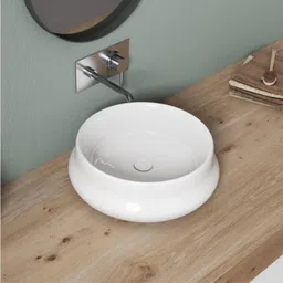 nexgen MATUKI SHAPE SUPER WHITE PREMIUM CERAMIC WASH BASIN / (39*39*14) CM Table Top Basin-picture-27