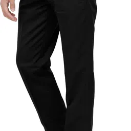 lahsuak Men Regular Fit Black Polycotton Trousers image 3