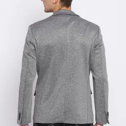 basics Men Self Design Single Breasted Casual Blazer image 2