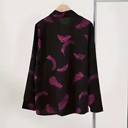 elvora Women Regular Fit Printed Spread Collar Casual Shirt image 2