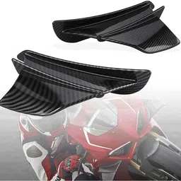 Universal CARBON Wing Aerodynamic Winglet CANARD Dynamic Spoiler for ALL BIKE Bike Fairing Kit-image-37