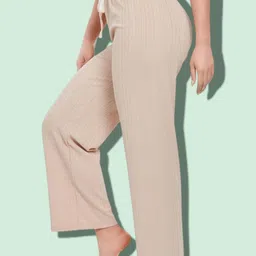 epicdesigns Women Comfort Fit White Pure Cotton Trousers-picture-14