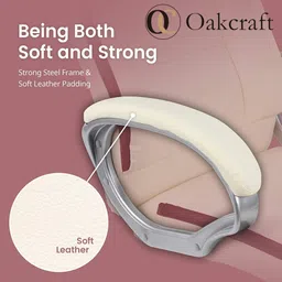 oakcraft Gloster 3 Years Warranty High Back Ergonomic Back and Arm Rest Leatherette Office Executive Chair image 5