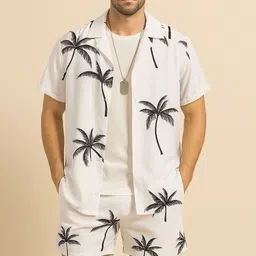 rich vibe Shirt Regular Shorts Co-ords Set image 3