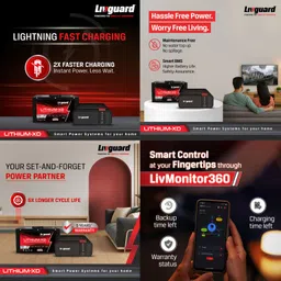 livguard 900 VA Lithium XD Inverter with 3 Year Warranty Lithium Ion image 5