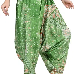 fusfus Printed Rayon, Cotton Women Harem Pants image 4
