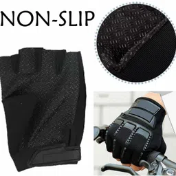 adhvik Half Fingerless Outdoor Riding Bike Running Hiking Fitness Exercise Gym Gloves Riding Gloves image 2