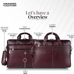 hammonds flycatcher Men Brown Messenger Bag image 3