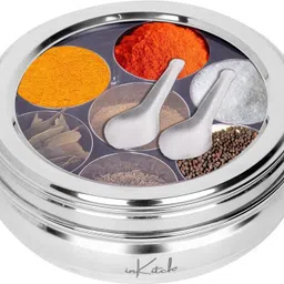 inkitch Stainless Steel, Silver Utility Container - 1100 ml image 1